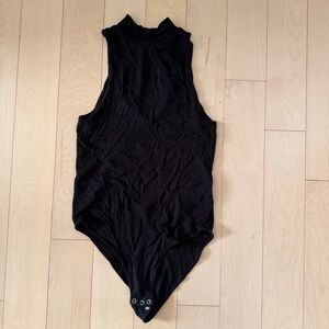 Mudd Ribbed High Neck Tank Top Bodysuit